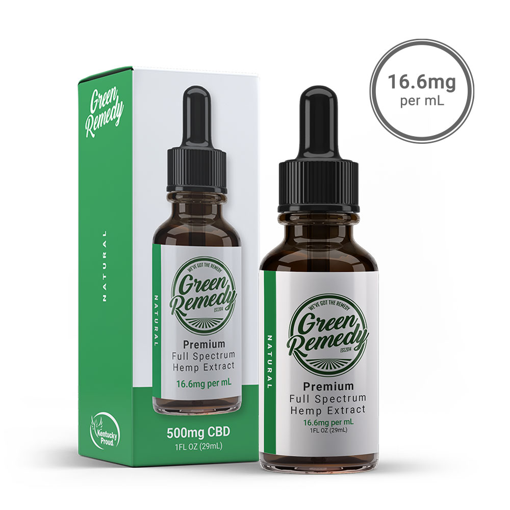 All-Natural Flavor Full Spectrum CBD Oil, 500mg